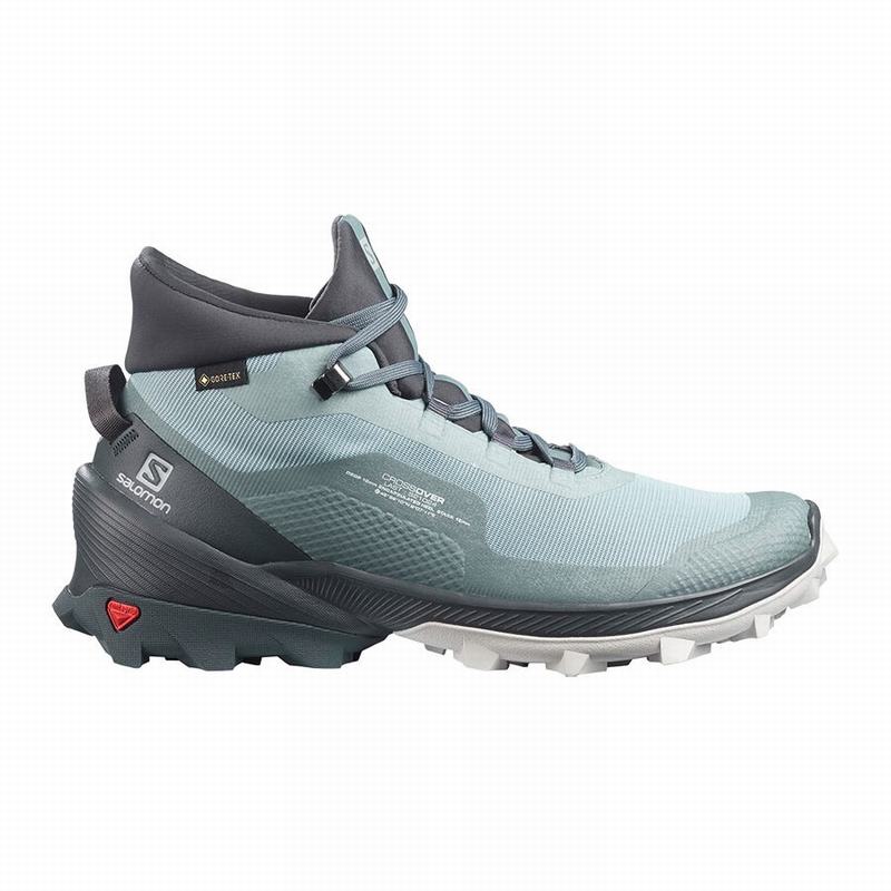 SALOMON CROSS OVER CHUKKA GORE-TEX Philippines - Women's Hiking Shoes - Green | 658027-NMK
